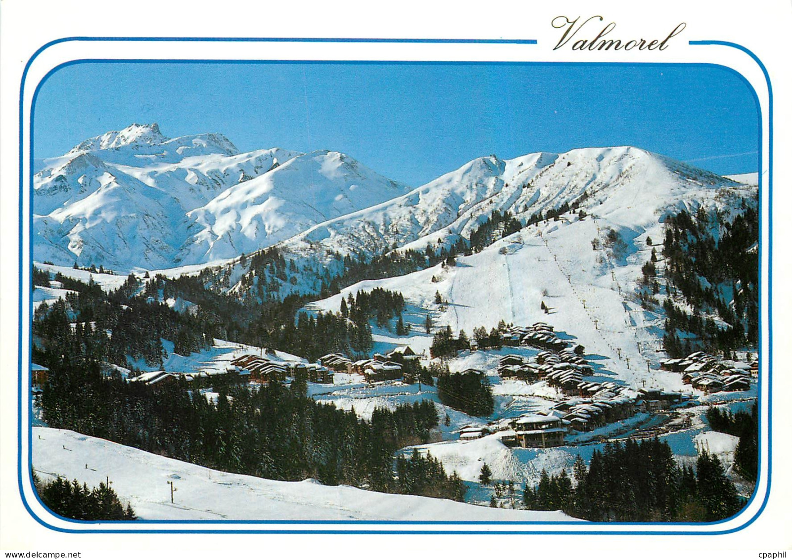CPM Valmorel Savoie Vue panoramique et le domaine skiable