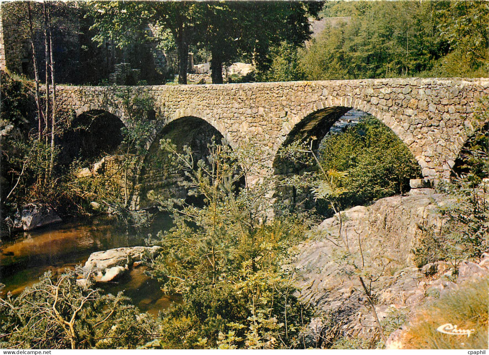 CPM Vernoux en Vivarais Ardeche Le pont du moulin de Beley