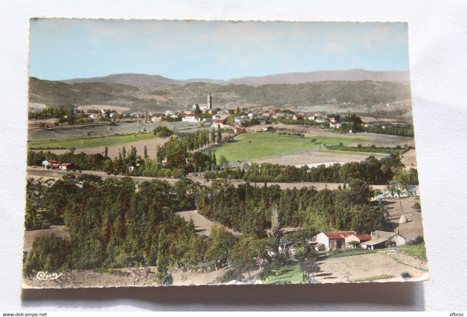 Cpm, Vernoux en Vivarais, vue générale (2), Ardèche 07