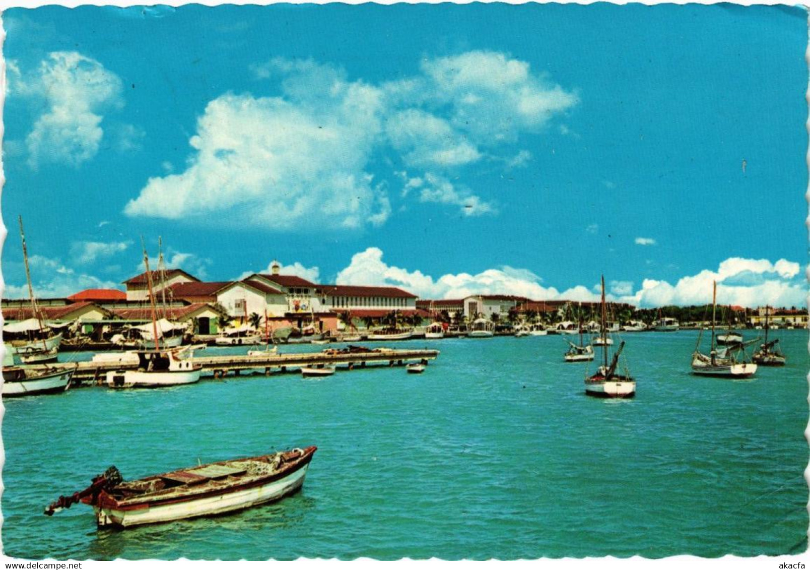 CPM View on Oranjestad harbour ARUBA (750337)