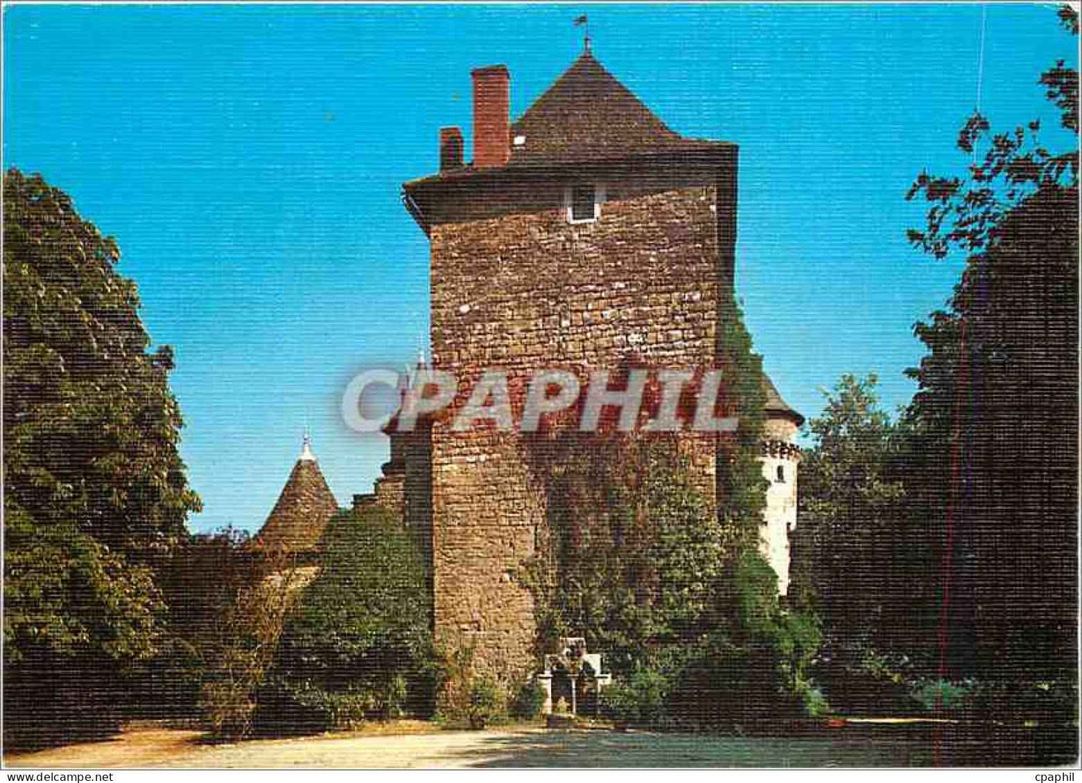 CPM Villefranche de Rouergue Aveyron Chateau de la Peze