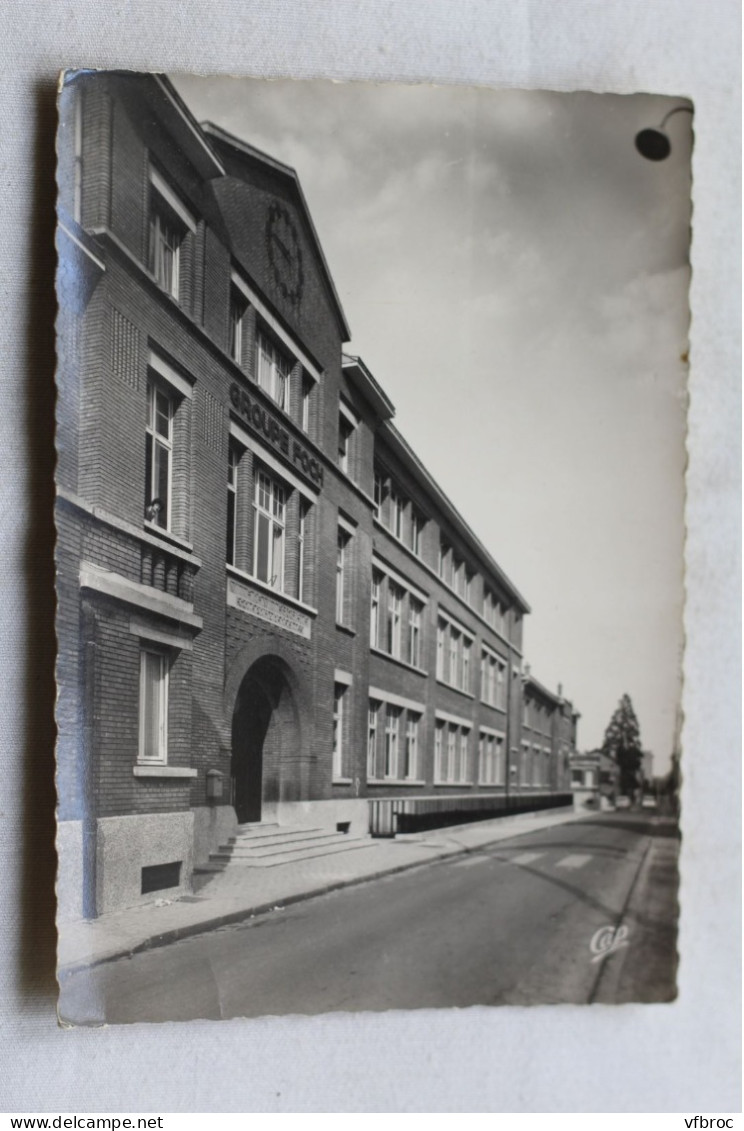 Cpm, Villemomble, groupe scolaire Foch, Seine saint Denis 93