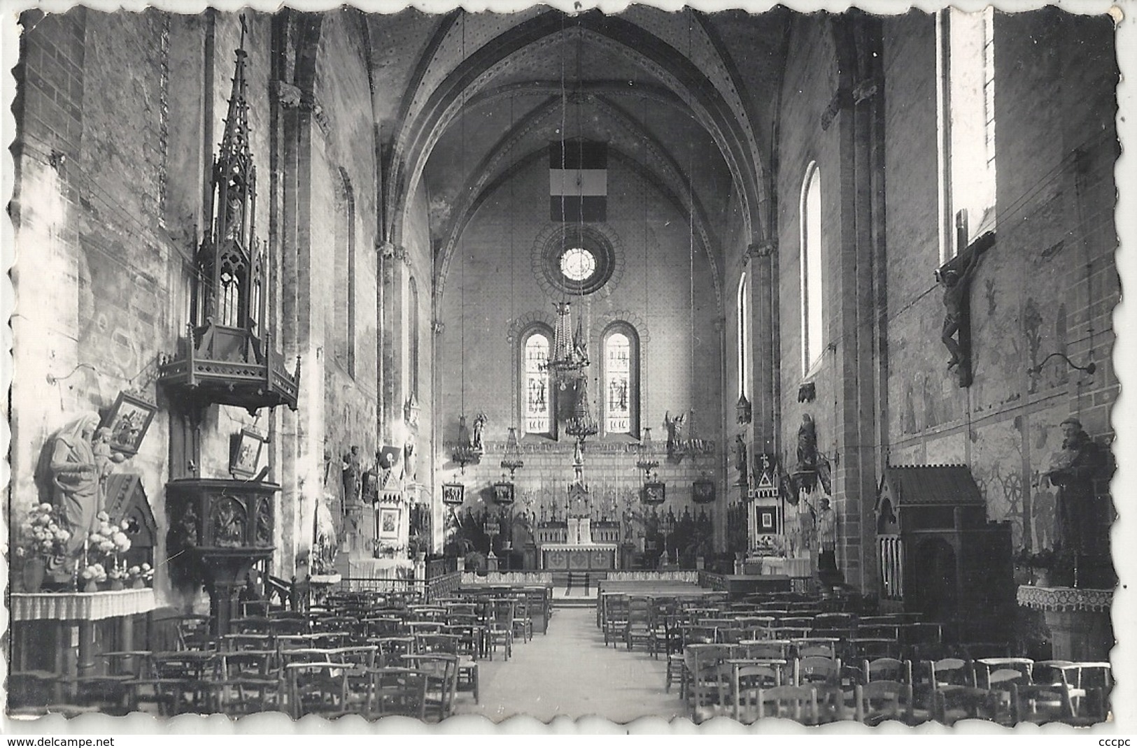 CPM Villeneuve-de-Marsan Intérieur de l'Eglise