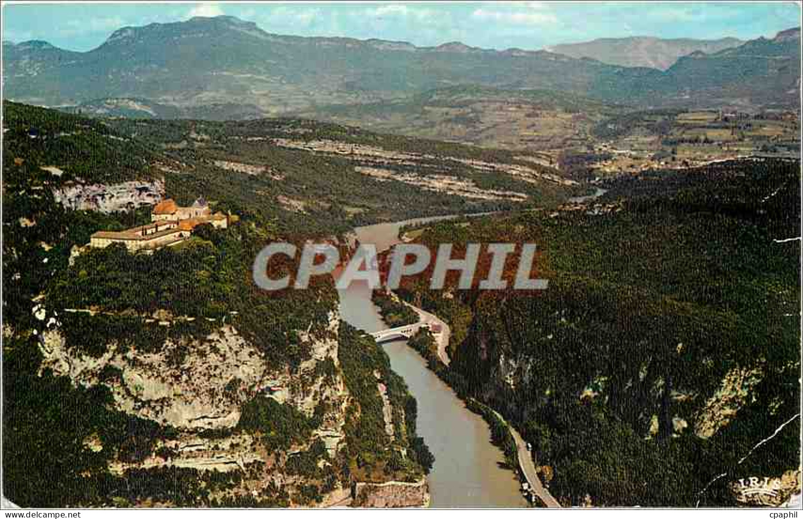 CPM Yenne (Savoie) La porte de Savoie defile du Rhone et Pont de la Balme
