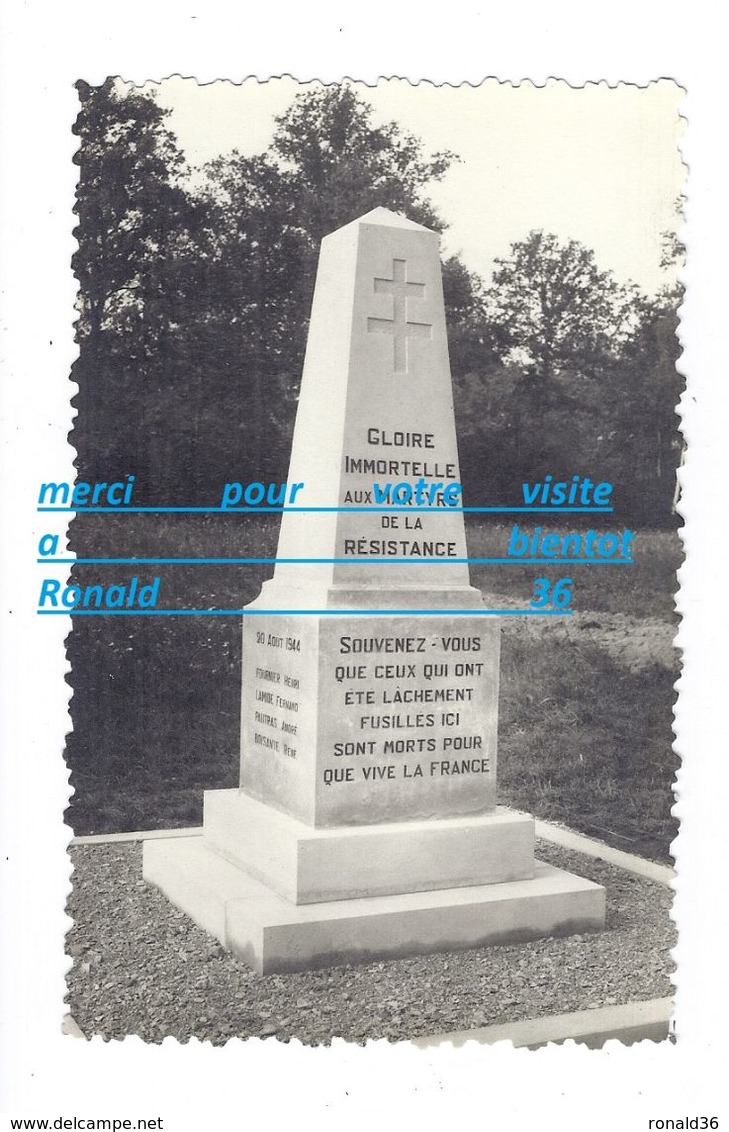 cpp 89 env de SAINT ST GEORGES sur BAULCHE Inauguration le 23 Juin 1946 mémorial des résistants morts pour la France
