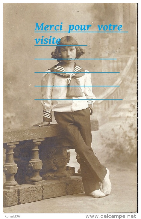 cpp Portrait de Jean VAN CAULAERT en marin mére née BASQUIN et gm APTE  / photo cie Belge BRUXELLES ANVERS Belgique