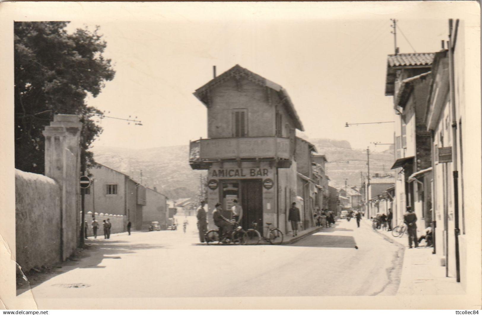 CPSM-13-MARSEILLE-Bonneveine-Perspective générale-Amical bar
