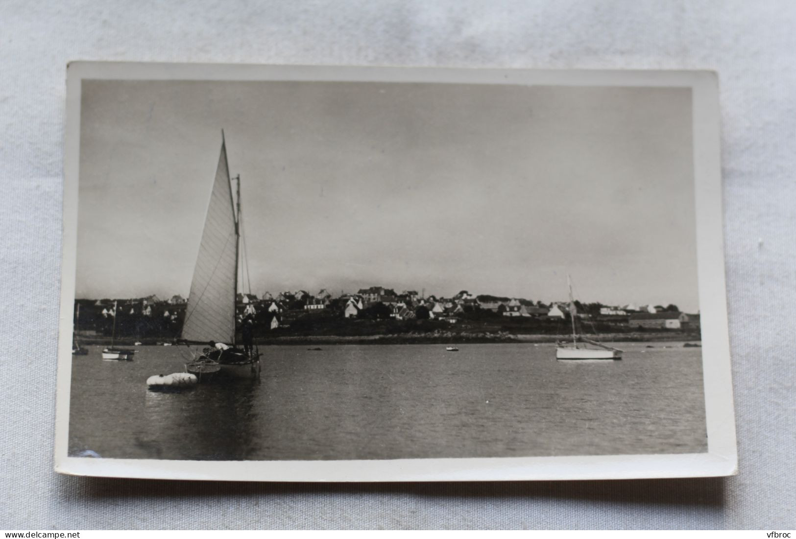 Cpsm 1950, environs de Plougasnou, le Diben, vu de Trégastel, Finistère 29