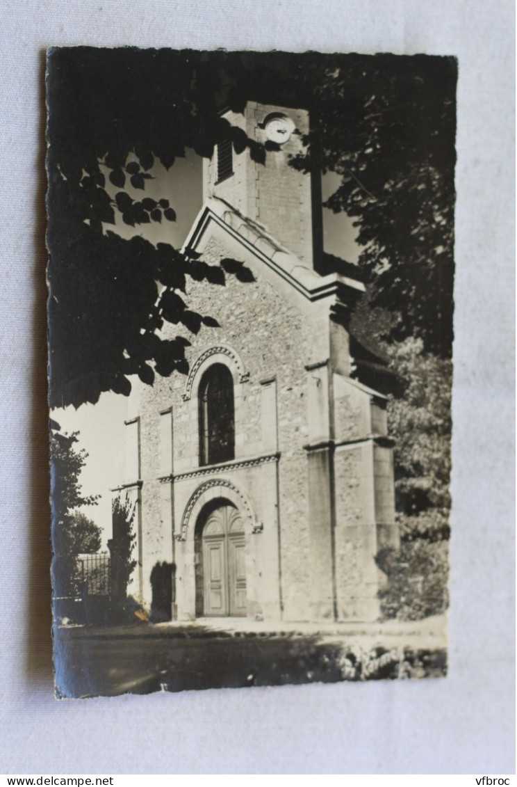 Cpsm 1951, Evry Petit Bourg, l'église, Essonne 91