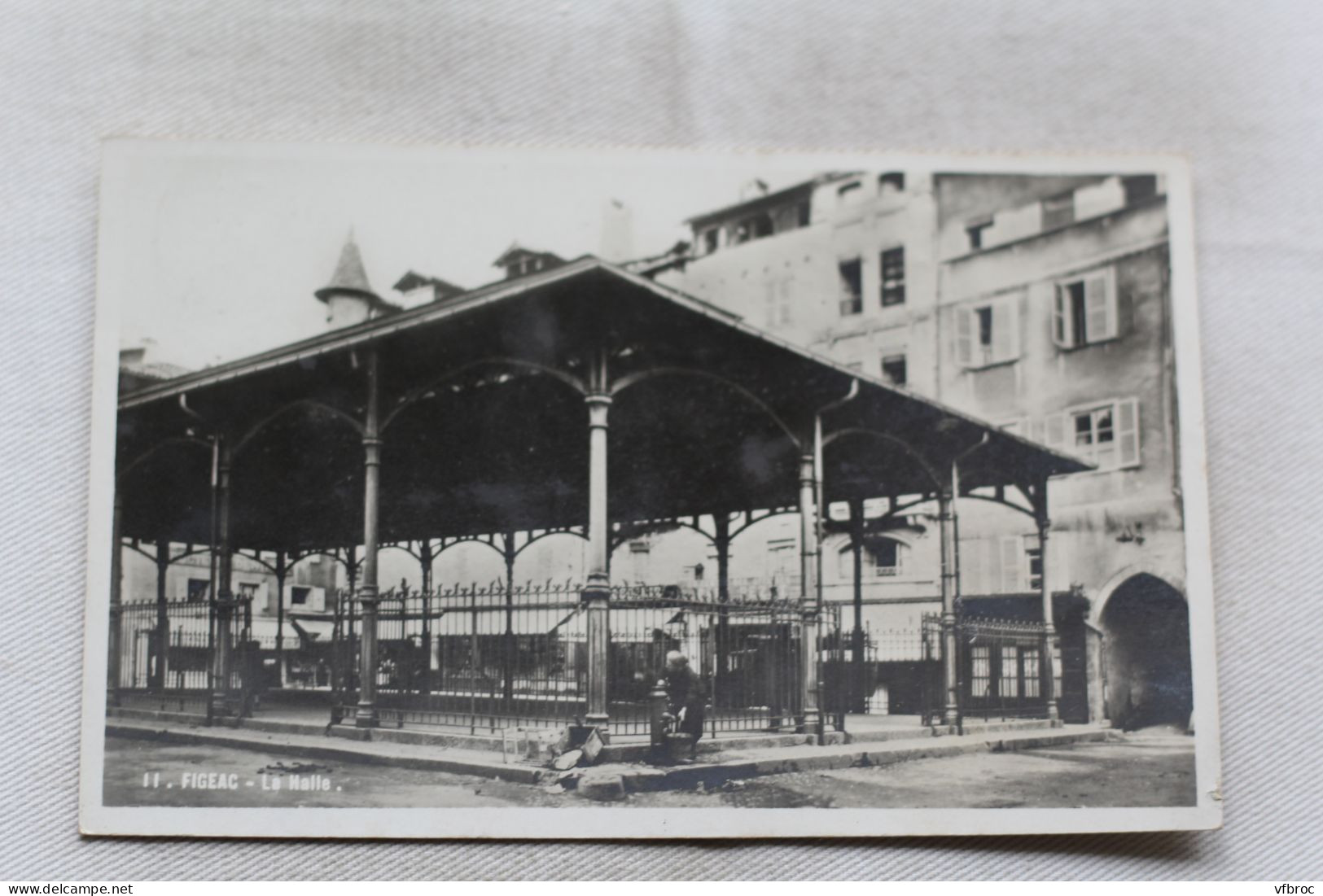 Cpsm 1951, Figeac, la halle, Lot 46