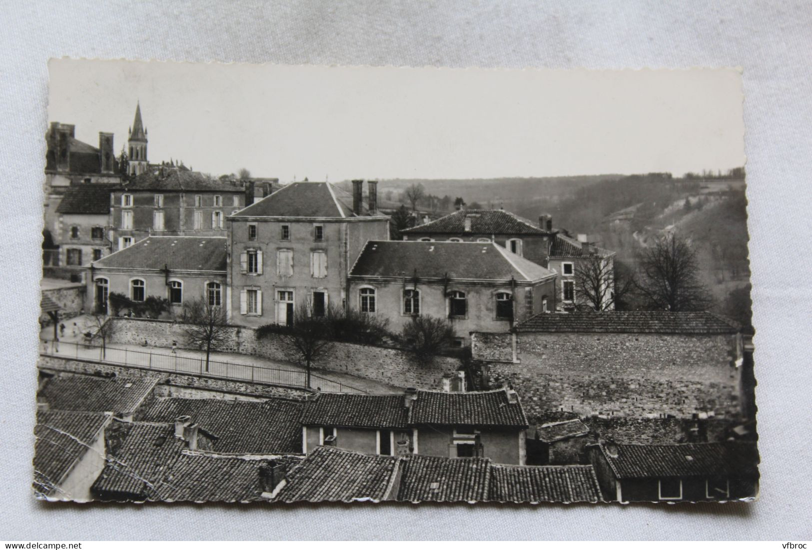 Cpsm 1951, Nontron, l'école primaire de filles, Dordogne 24