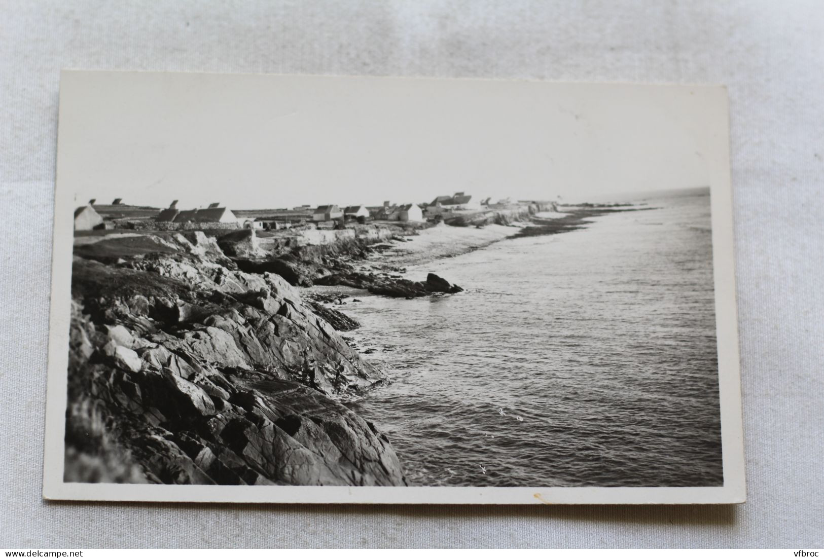Cpsm 1952, Plozevet, la plage des Binious, Finistère 29