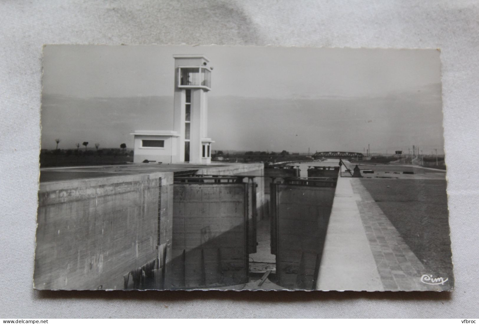 Cpsm 1953, Arques, la nouvelle écluse, Pas de Calais 62