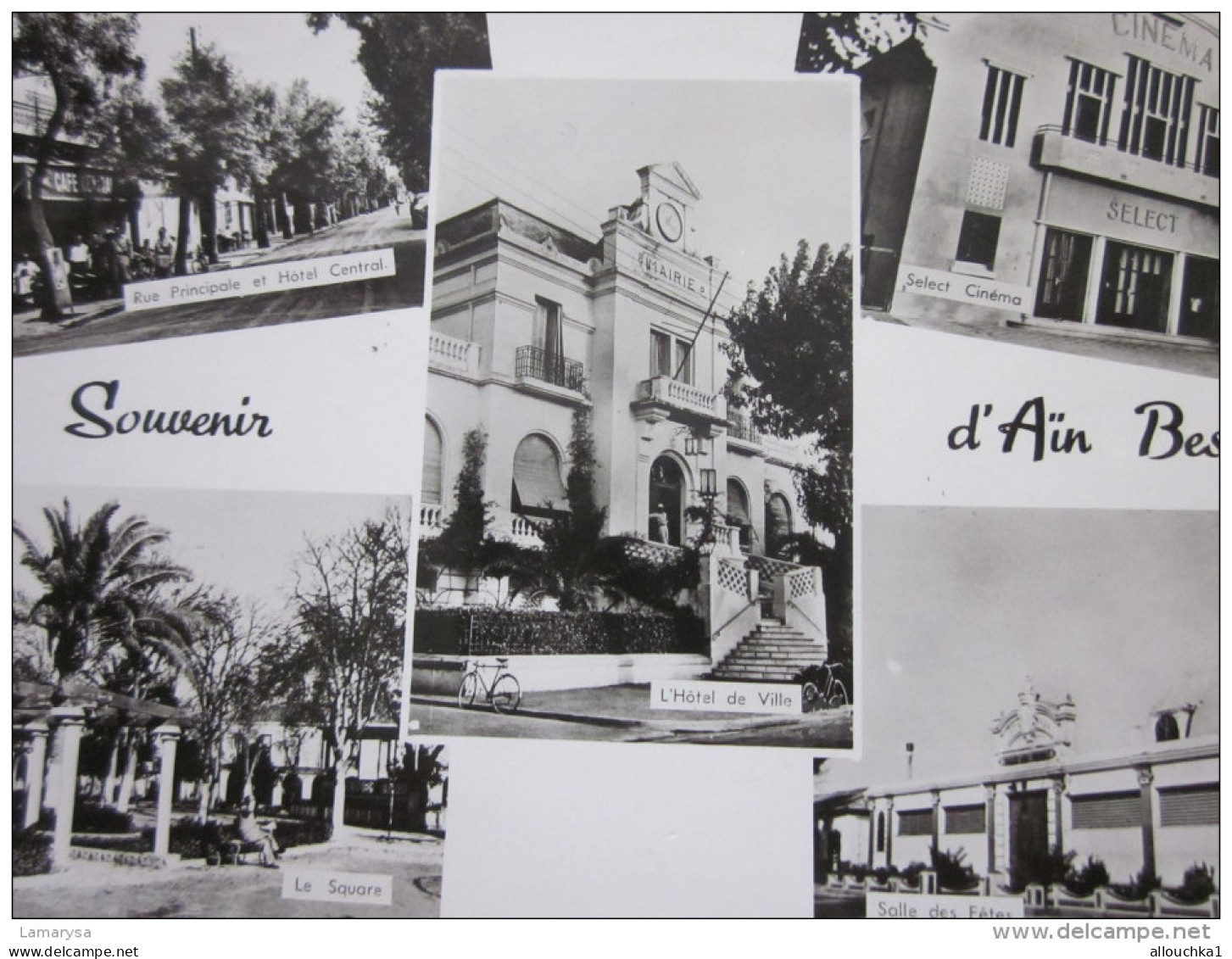 CPSM 1954 de Aïn Bessem >  Kabylie Algérie>souvenir multi-vues ex colonie française>militaria La quille véritable photo