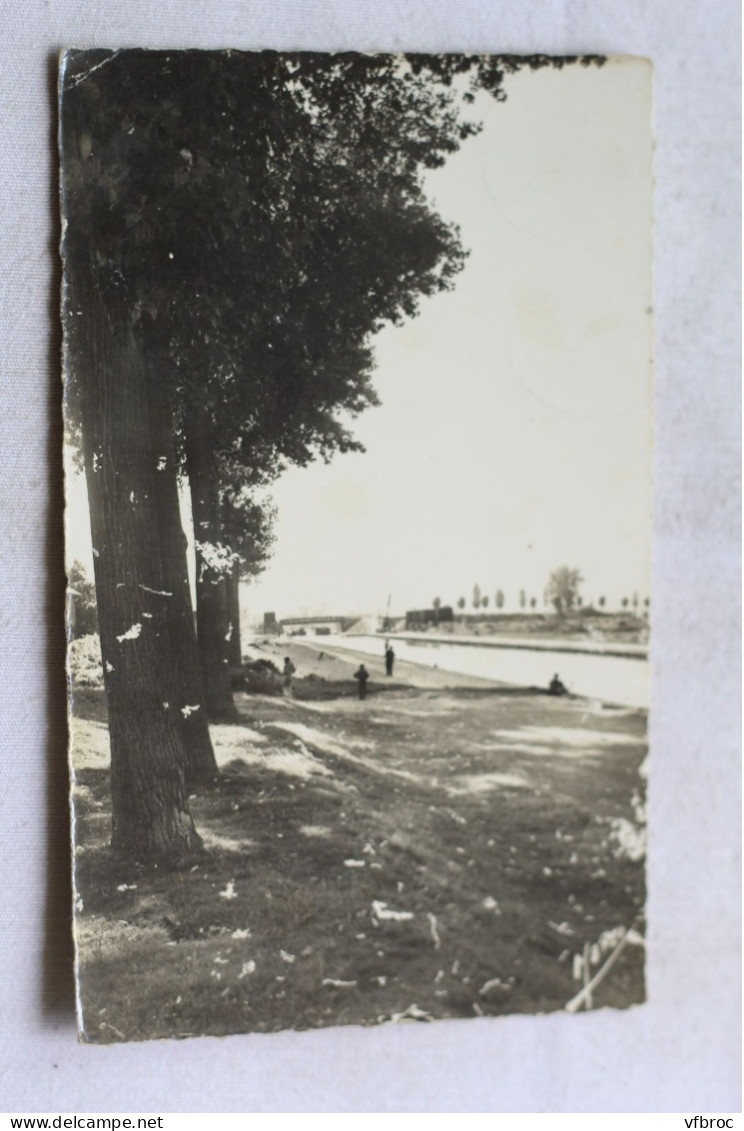 Cpsm 1955, Aulnay sous Bois, le canal, Seine saint Denis 93