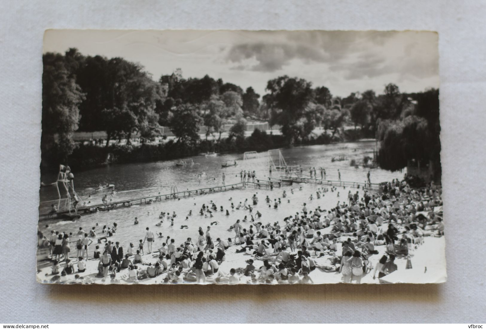 Cpsm 1955, Champigny sur Marne, la plage, Val de Marne 94