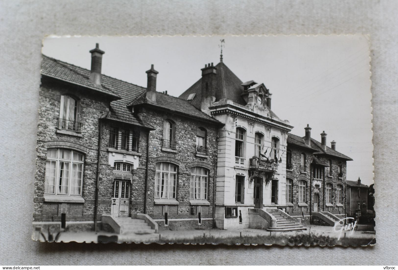 Cpsm 1955, Morsang sur Orge, l'hôtel de ville, Essonne 91