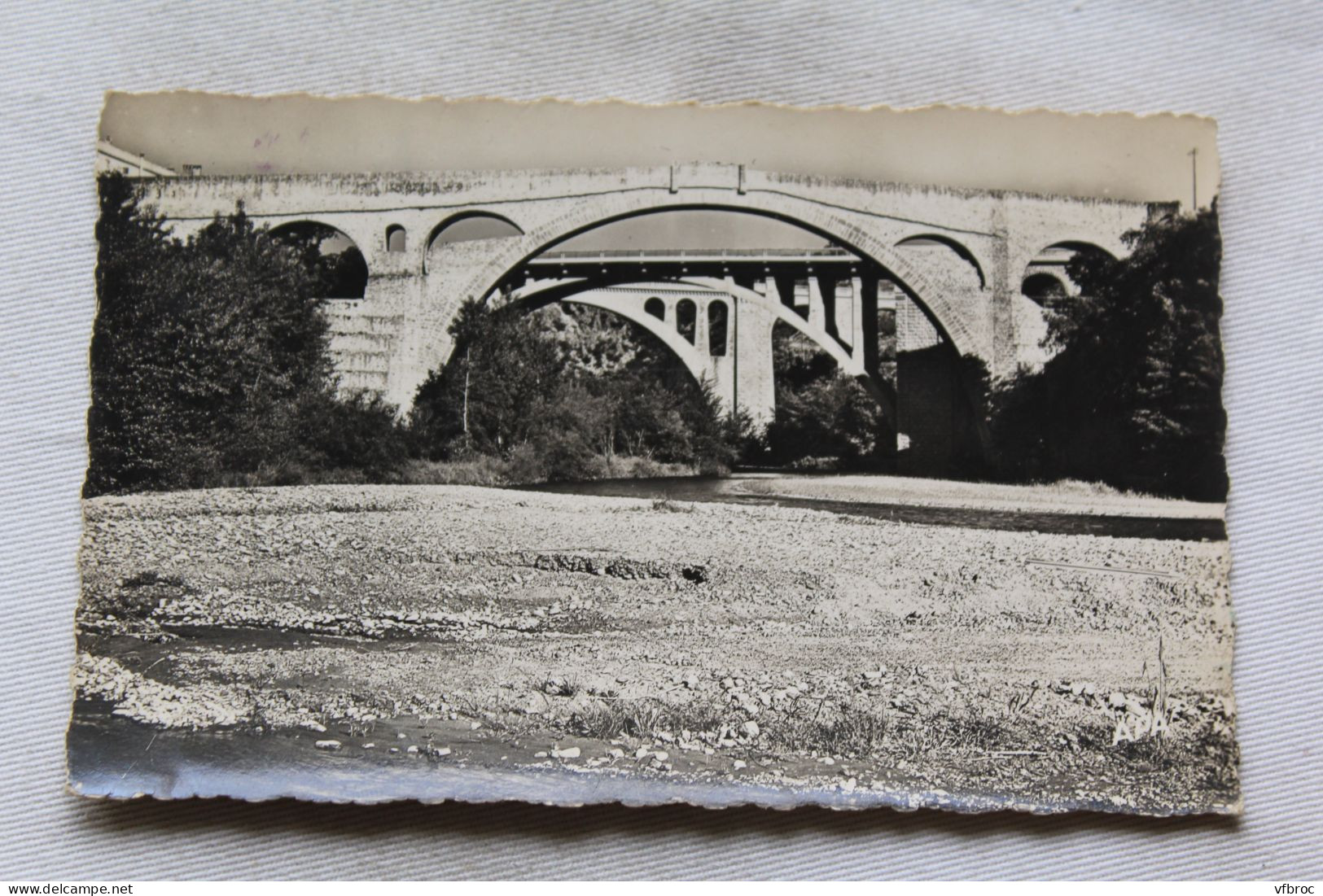 Cpsm 1957, Céret, les trois ponts sur le Tech, Pyrénées Orientales 66