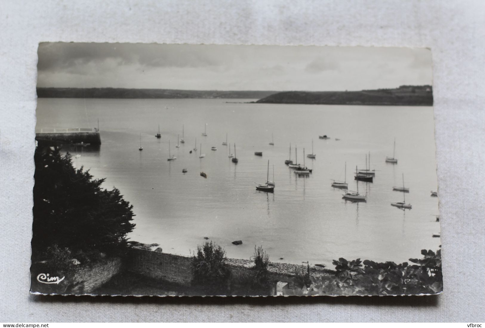Cpsm 1957, Locquirec, vue du port, Finistère 29