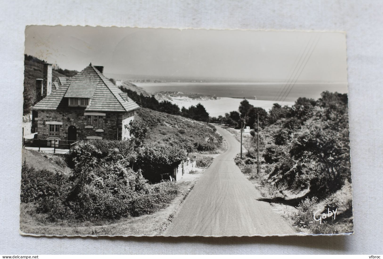 Cpsm 1958, Carteret, promenade dans les dunes, Manche 50