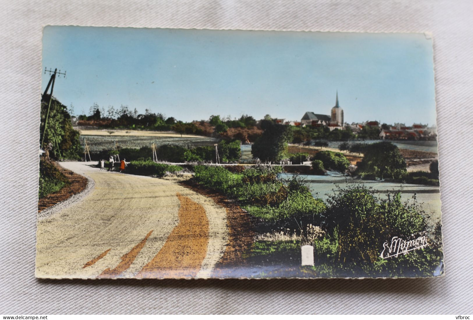 Cpsm 1958, Cheroy, vue générale, Yonne 89