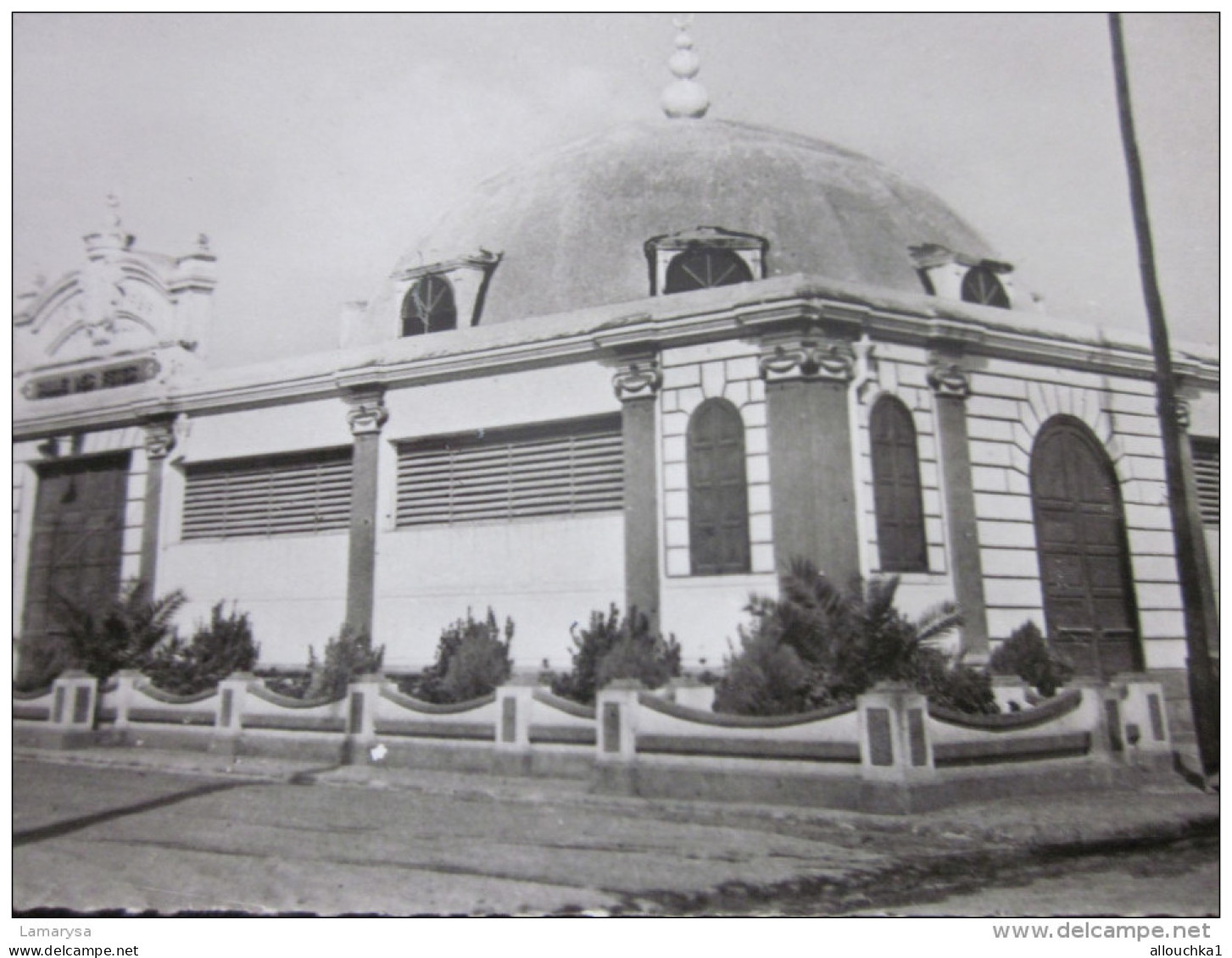 CPSM 1958 de Aïn Bessem >  Kabylie Algérie>la salle des fêtes ex colonie française>militaria La quille véritable photo