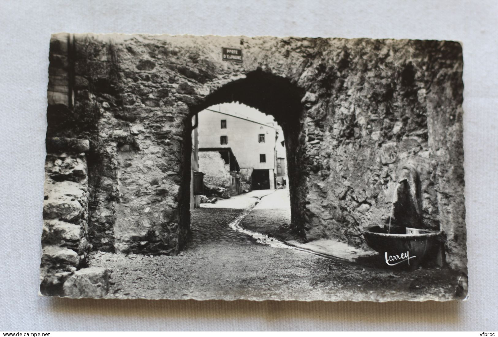 cpsm 1959, Tarascon sur Ariège, porte d'Espagne, Ariège 09