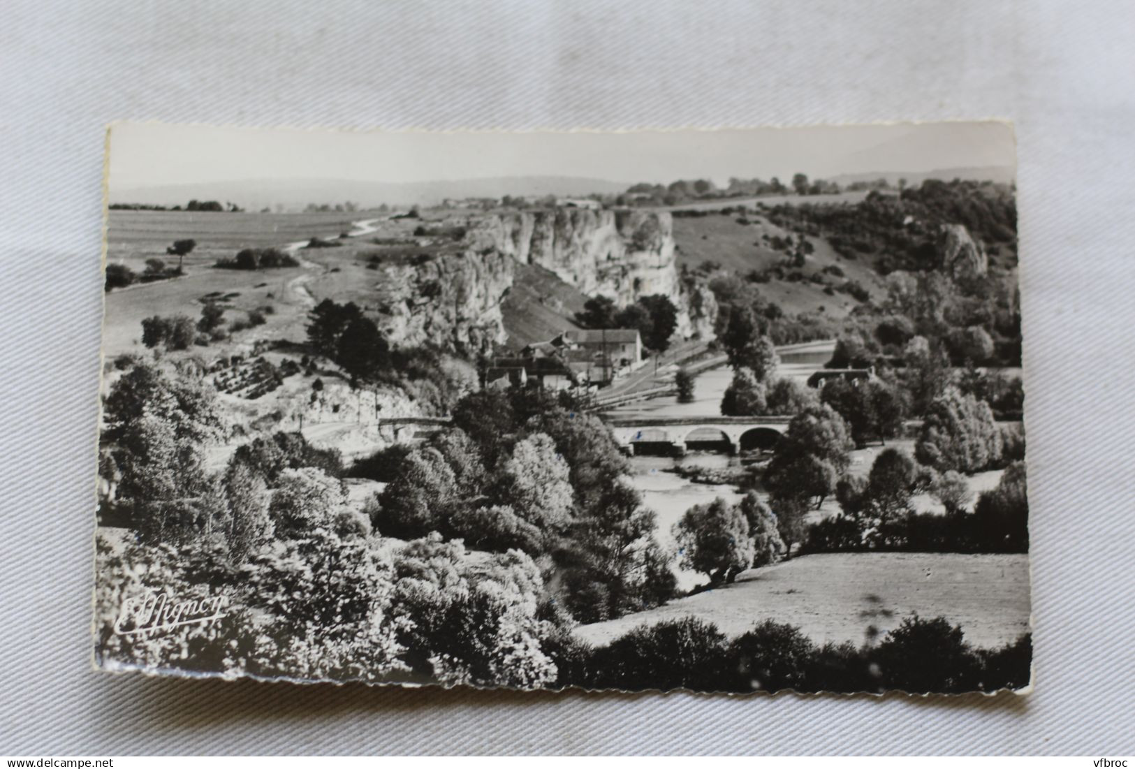 Cpsm 1963, Coulanges sur Yonne, la vallée de l'Yonne au Saussois, Yonne 89