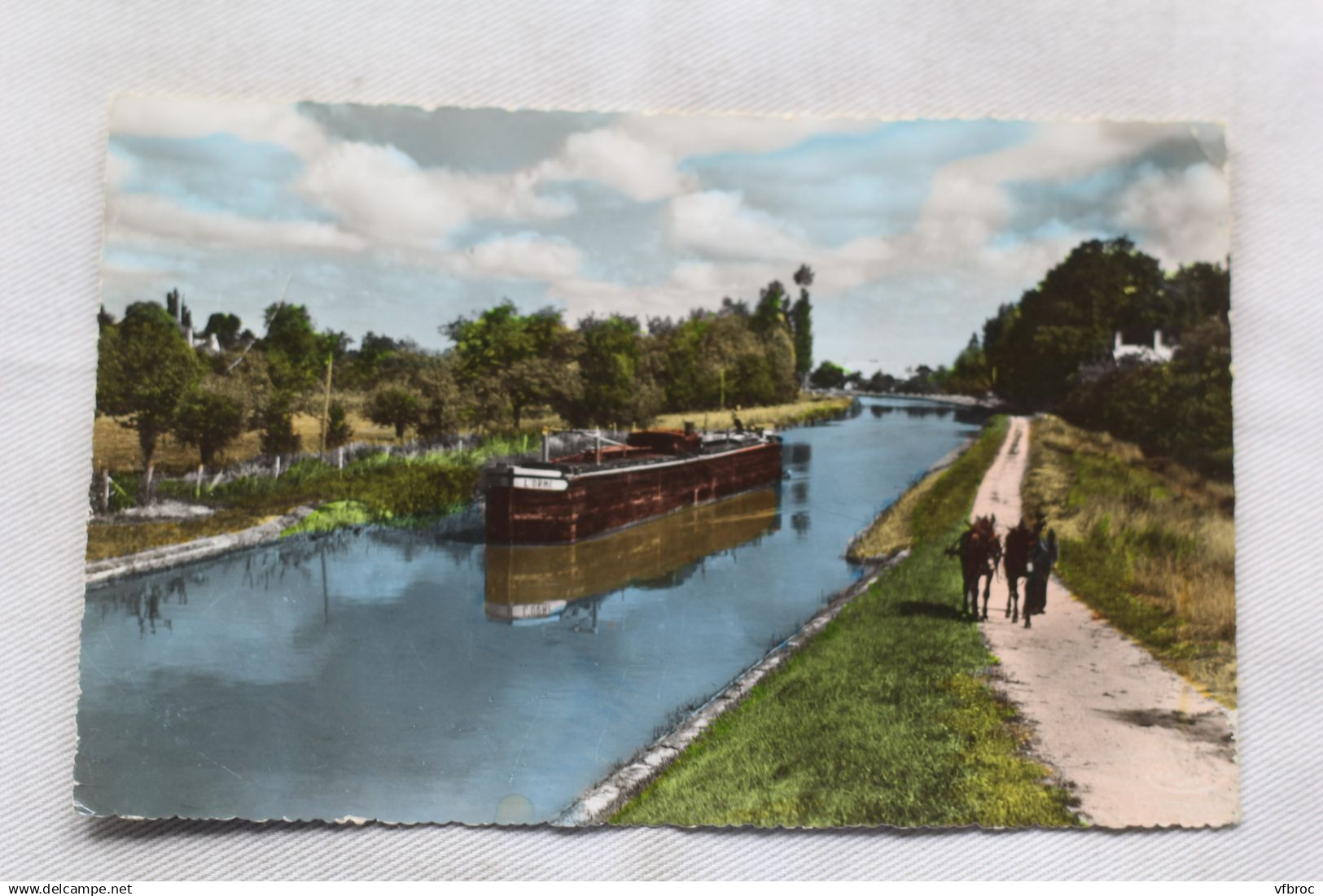 Cpsm 1964, Léré, le canal, Cher 18