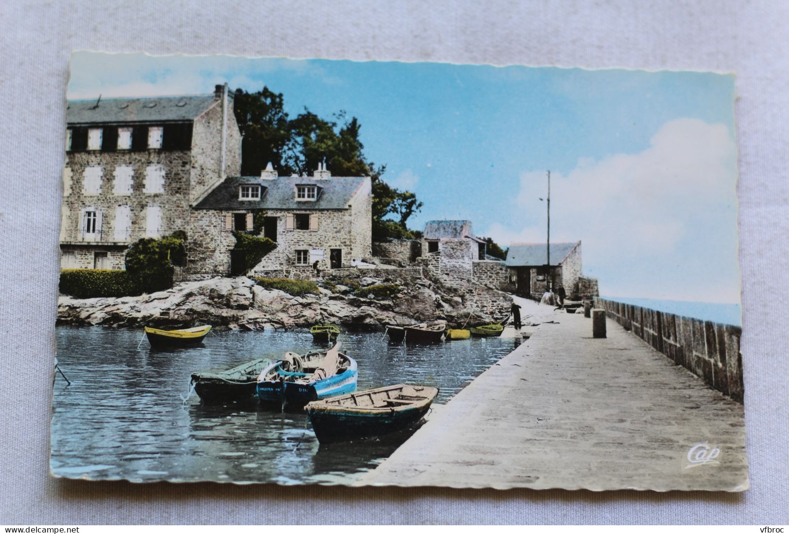Cpsm 1964, Saint Jacut de la mer, le petit port du Châtelet, Cotes d'Armor 22