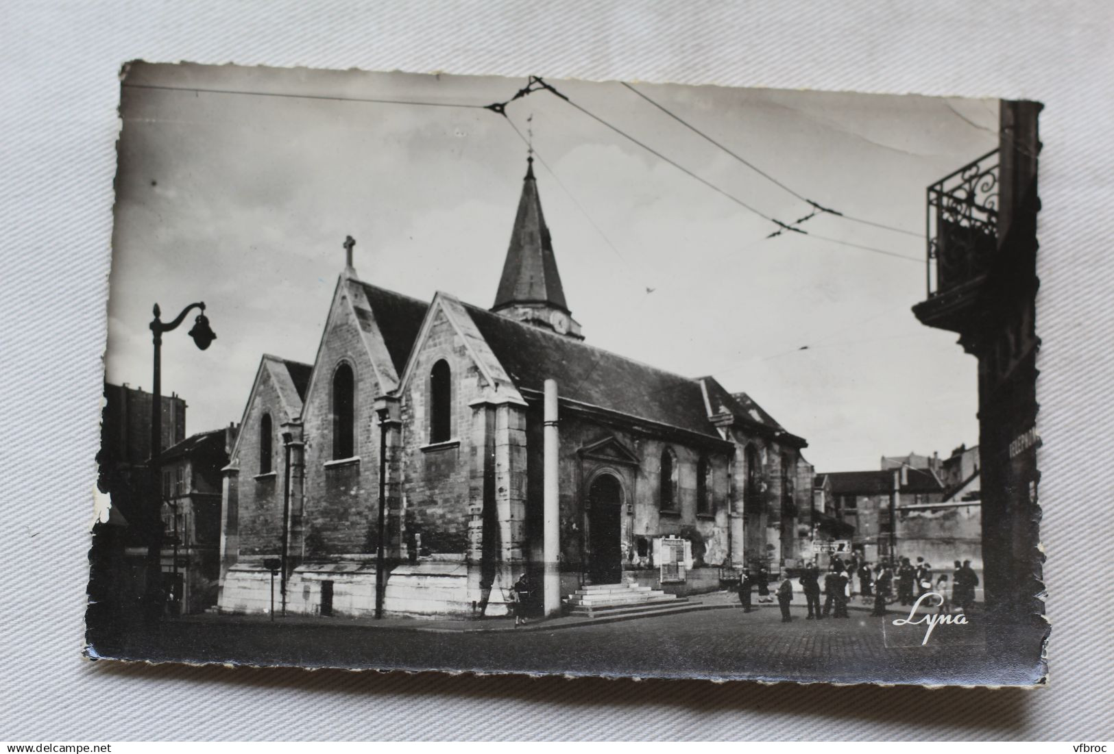 Cpsm 1966, Colombes, l'église, Hauts de Seine 92