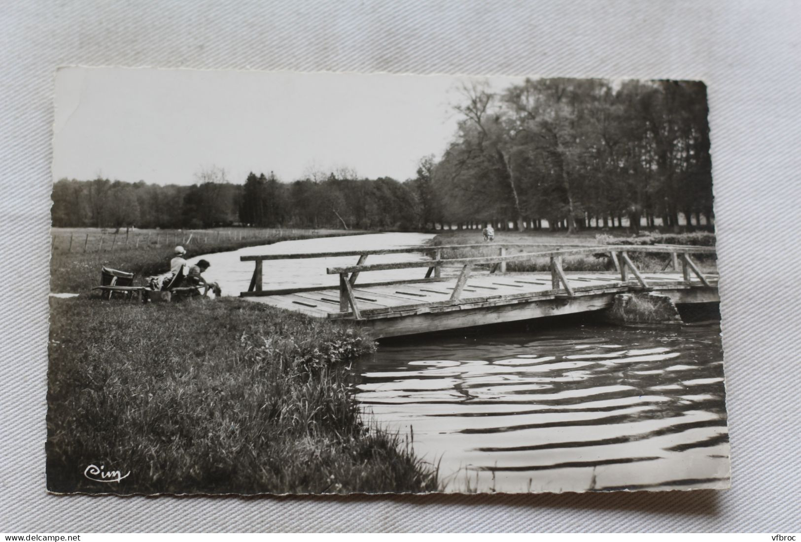 Cpsm 1967, Tillières sur Avre, un coin sur l'Avre, Eure 27