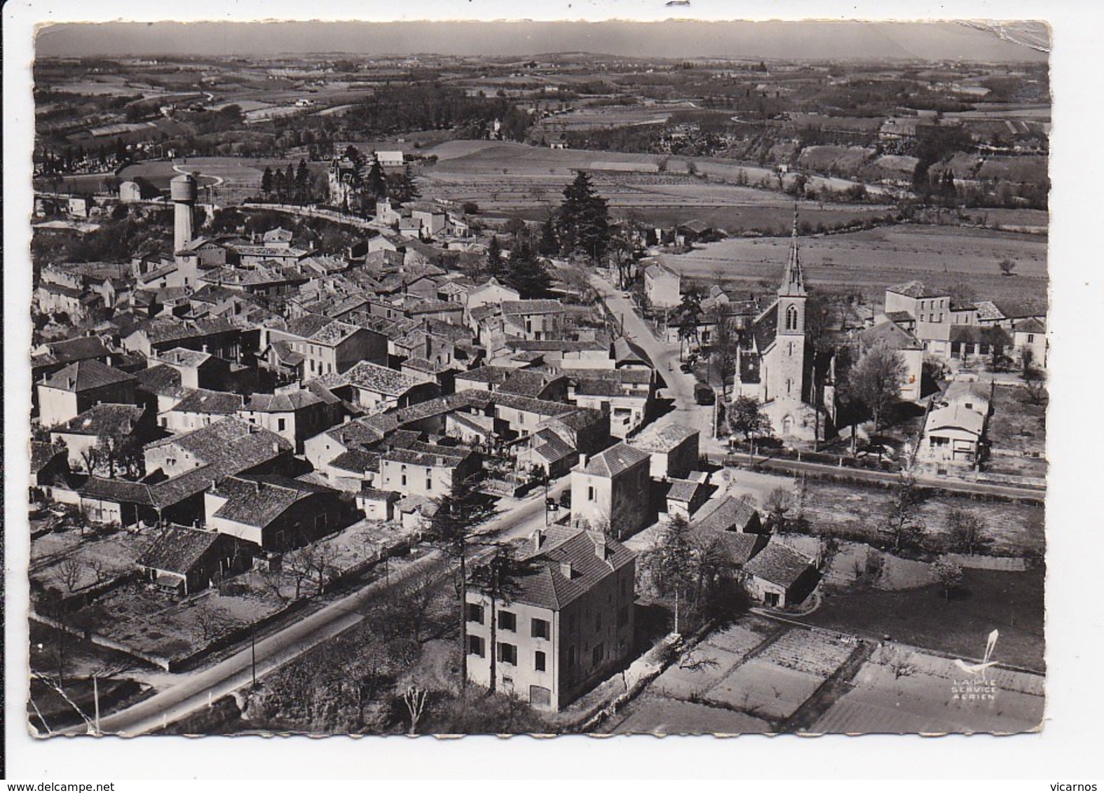 CPSM 47 LAROQUE TIMBAUT L'église