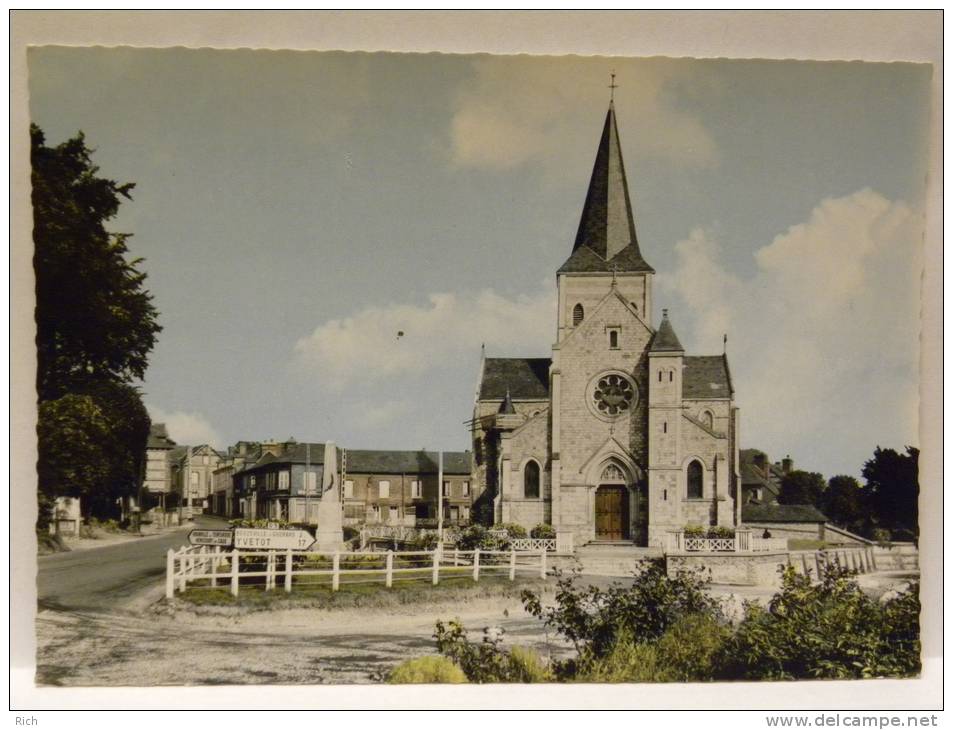 CPSM 76 Seine Maritime - OURVILLE en CAUX - L'église