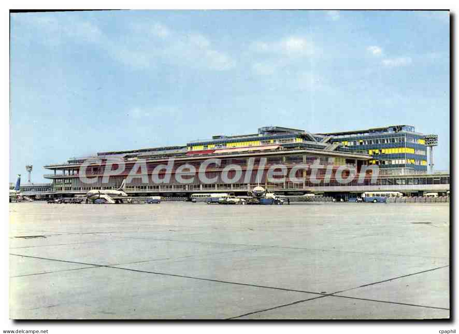 CPSM Aeroport De Paris Orly La Facade Sud De I'Aerogare