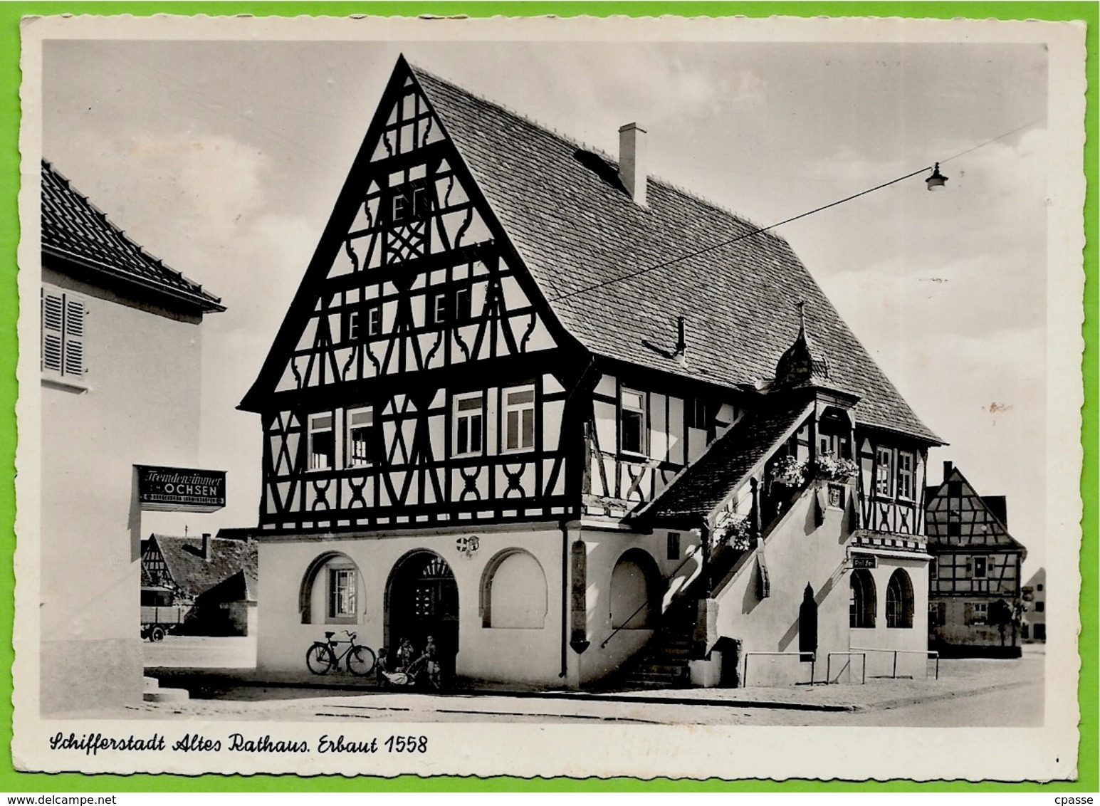 CPSM AK Allemagne SCHIFFERSTADT Altes Rathaus Erbaut 1558