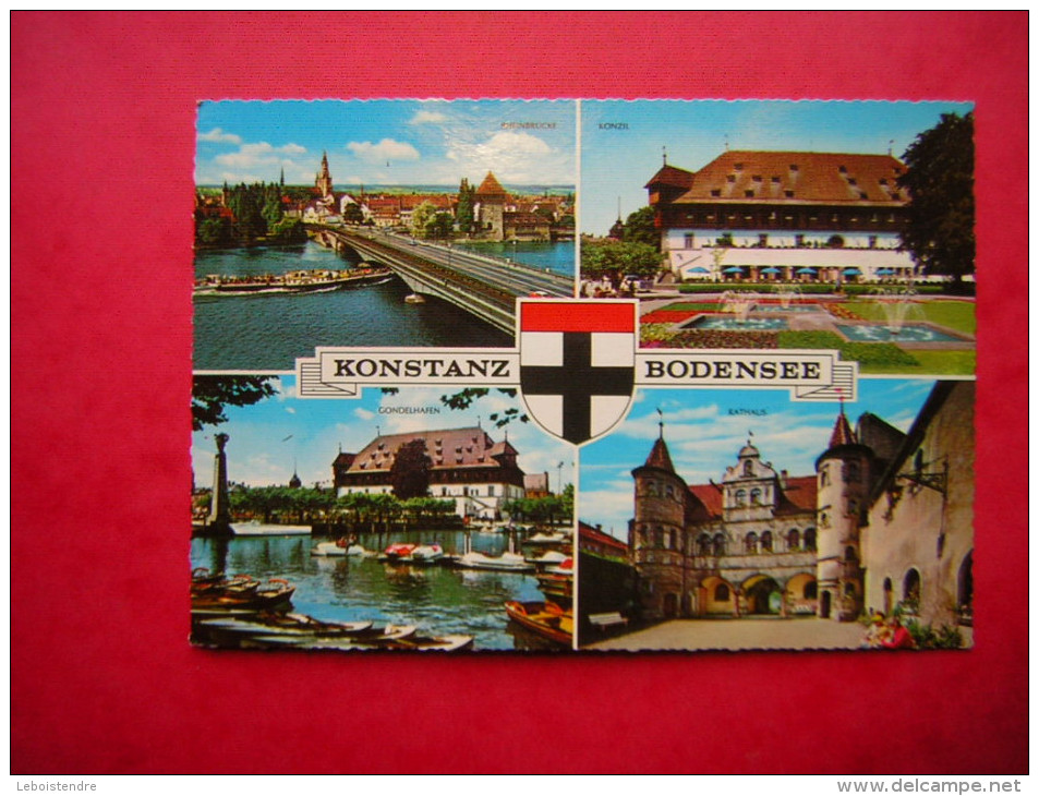 CPSM ALLEMAGNE KONSTANZ BODENSEE MULTI VUES  NON VOYAGEE
