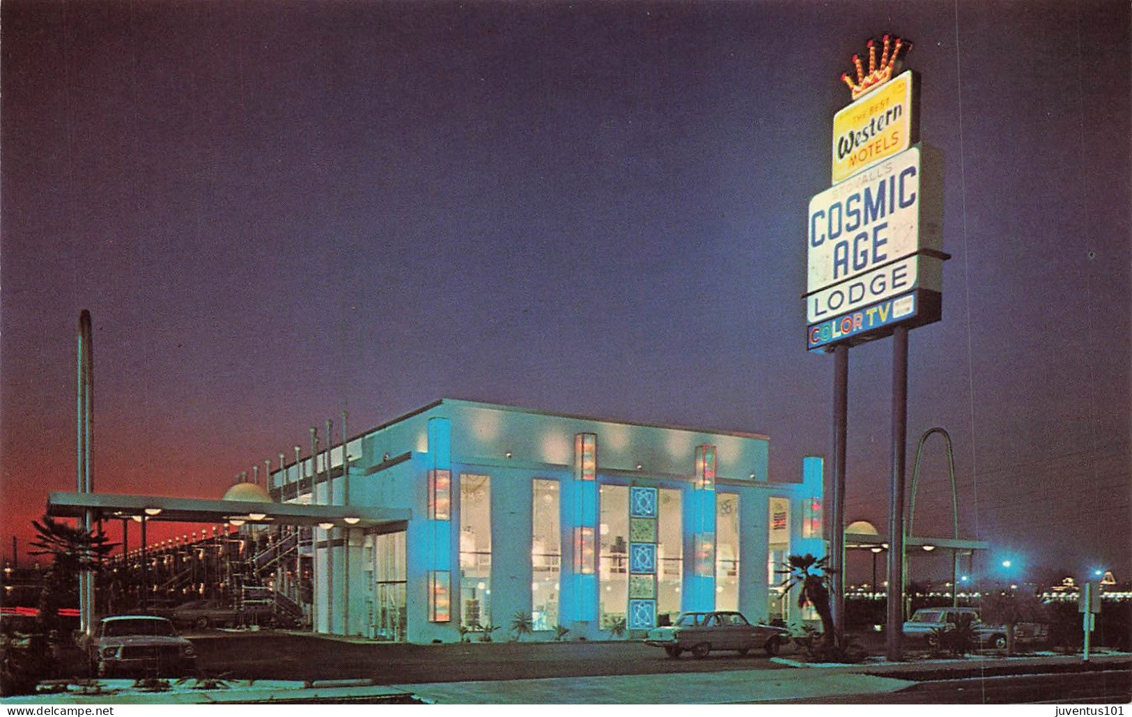 CPSM Anaheim-Cosmic Age Lodge-RARE     L4365