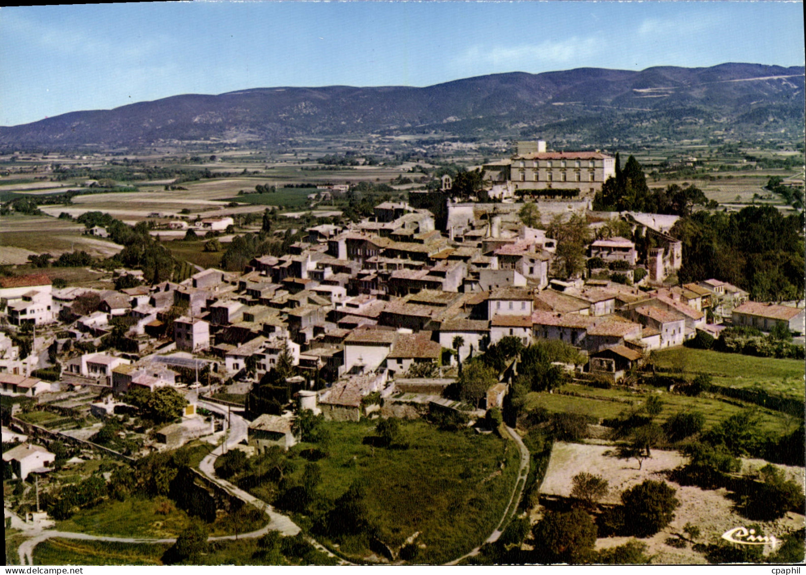 CPSM Ansouis Vue Generale Aerienne