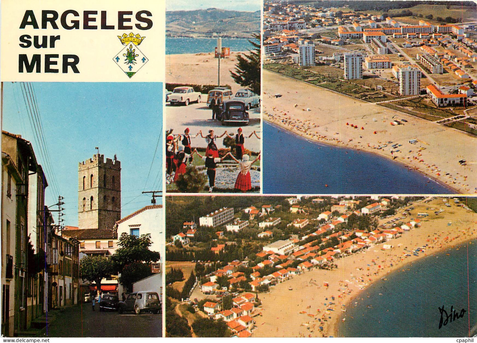 CPSM Argeles sur Mer Le Racou divers aspects