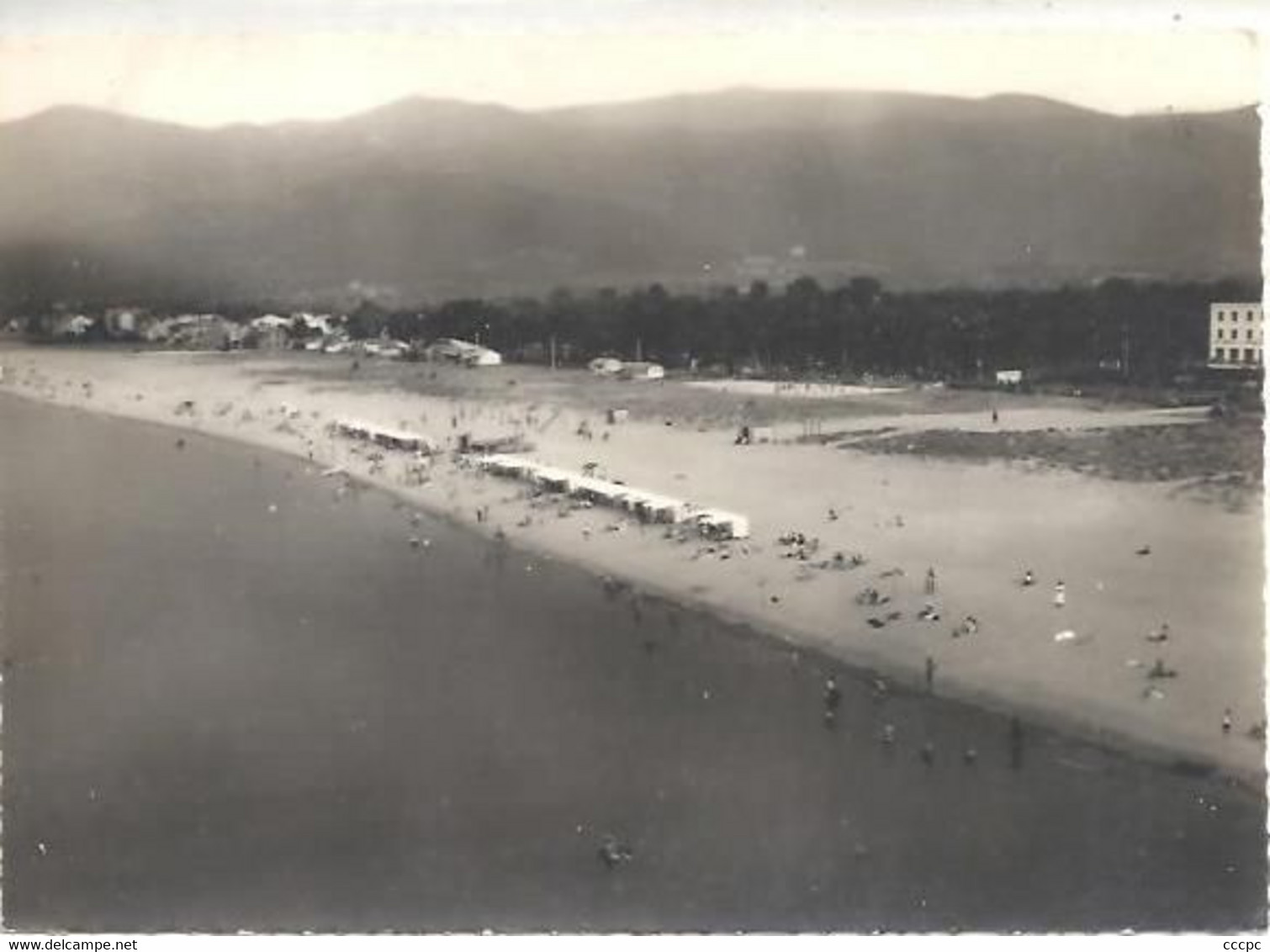 CPSM Argelès-sur-Mer vue aérienne de la Plage