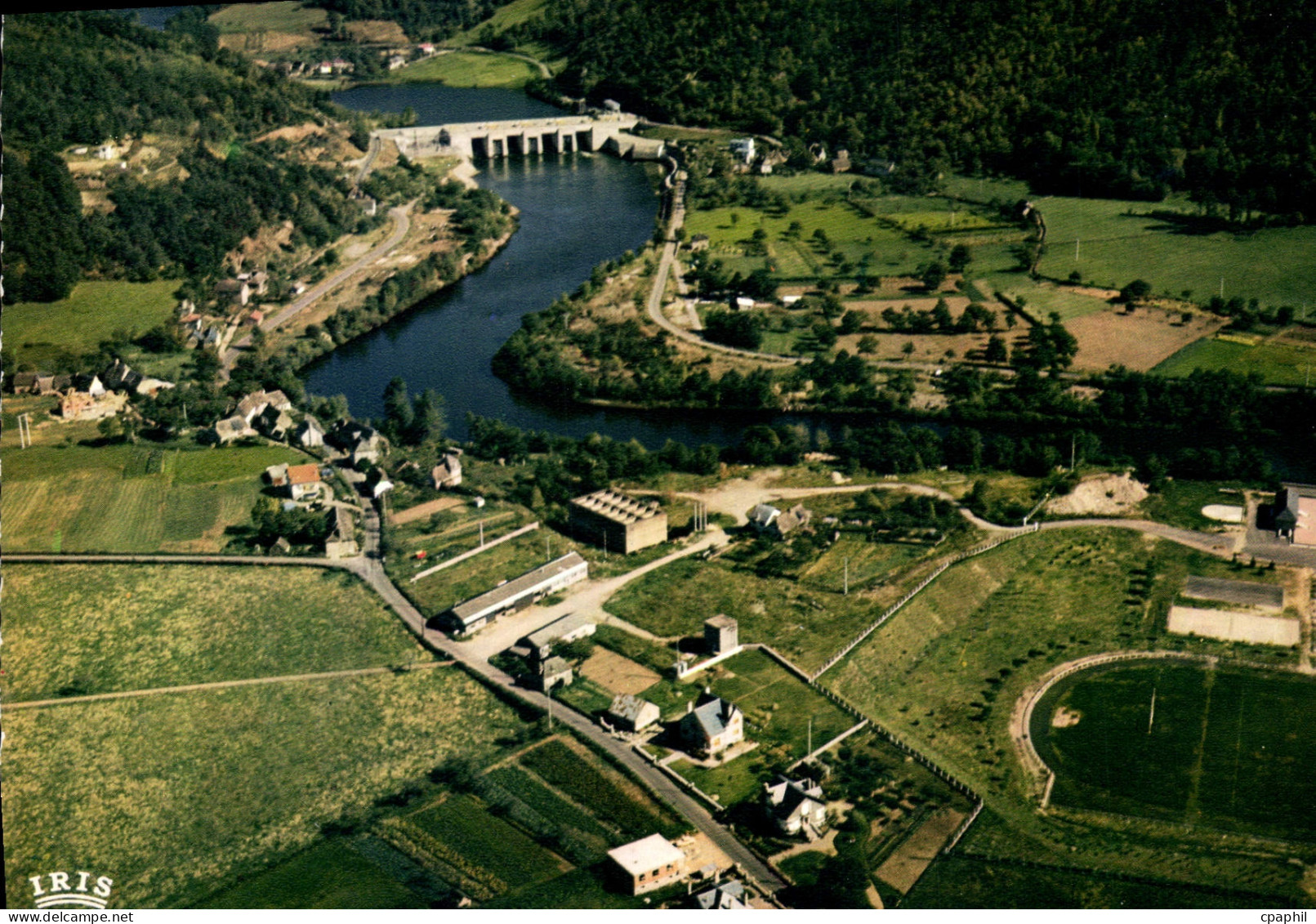 CPSM Argentat Stade Piscine Et Barrage Du Sablier