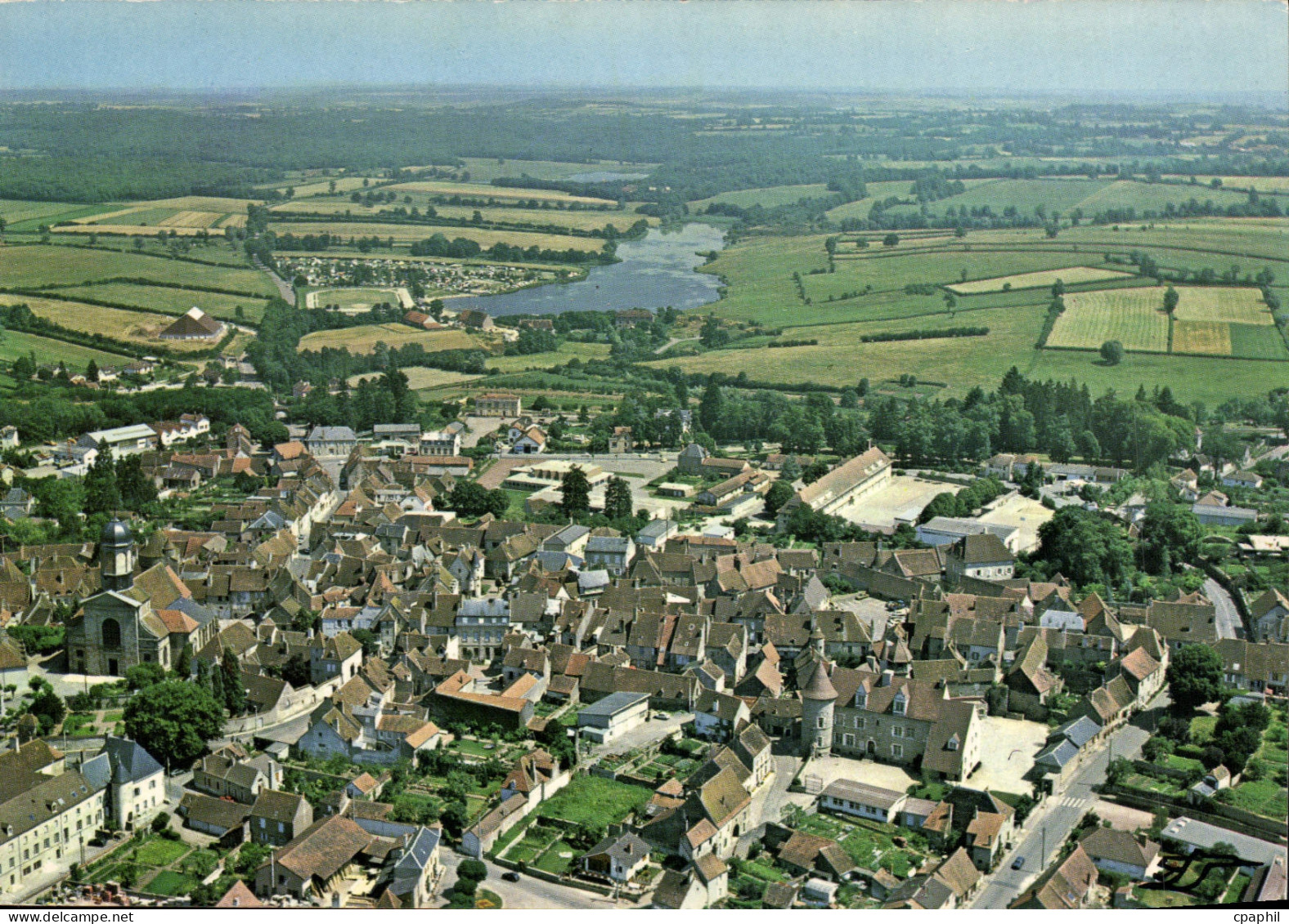 CPSM ARNAY-le-DUC vue générale aérienne