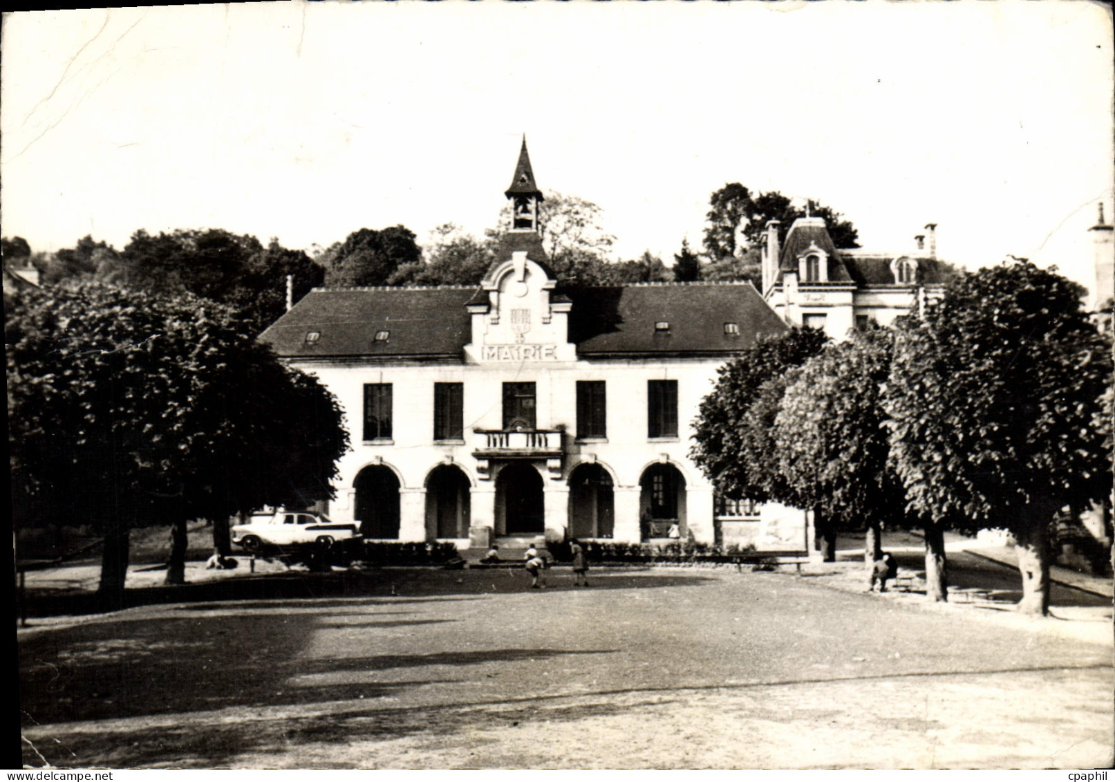 CPSM Attichy Oise la Mairie