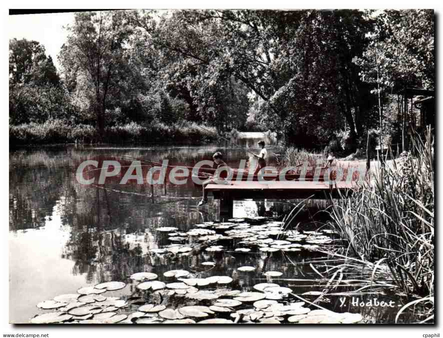 CPSM Au Long du Loing La Peche sur le Loing pres du pont de Bagneaux