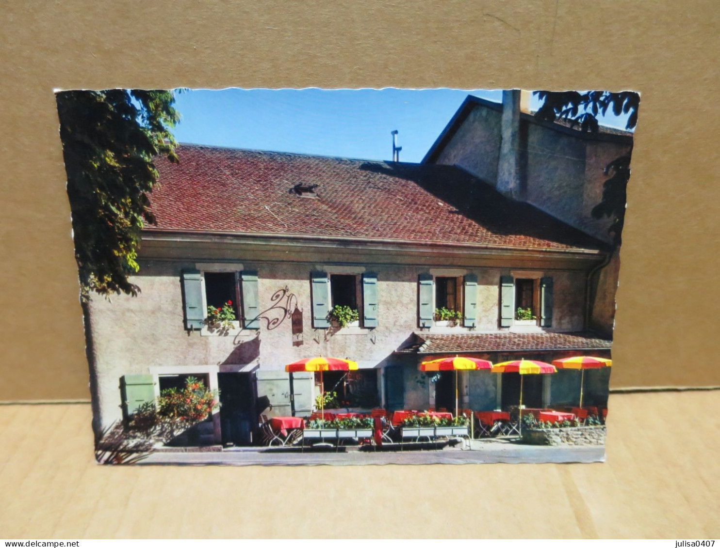 CPSM auberge du Vieux Jussy (Suisse)