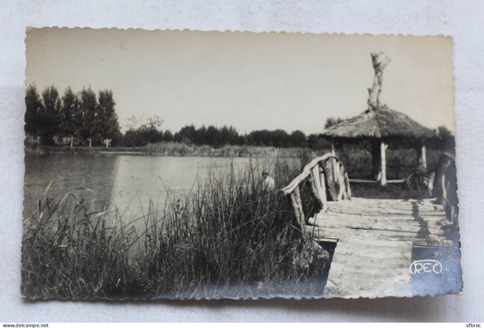 Cpsm, Aubigny sur Nère, l'étang de pêche, Cher 18