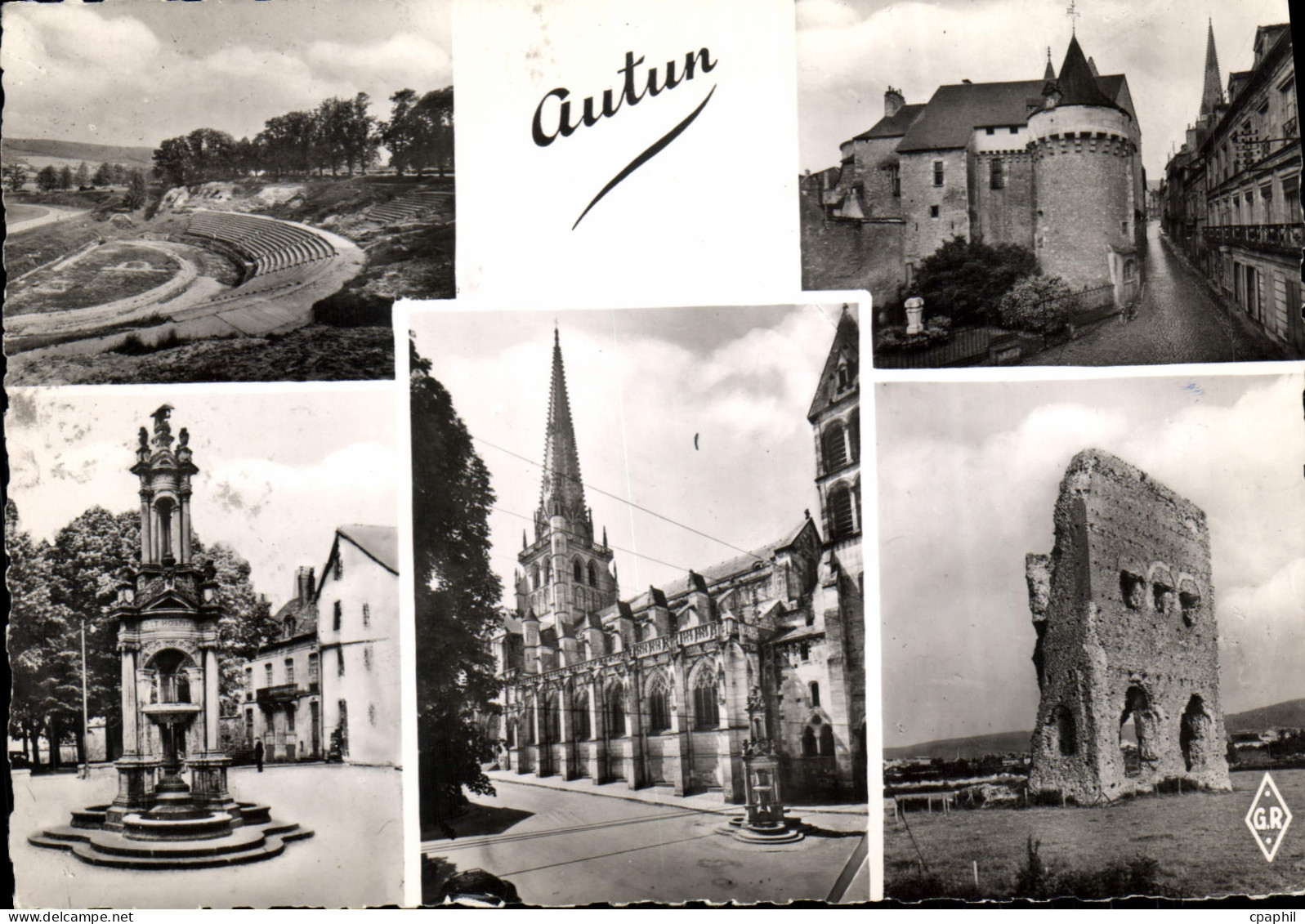 CPSM Autun Souvenir d'Autun