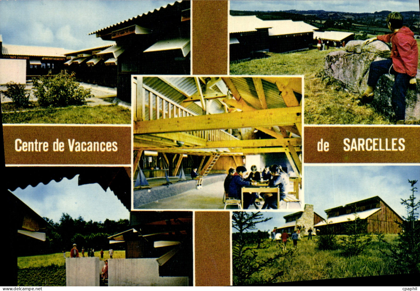 CPSM AUZANCES centre de vacances de SARCELLES AUZANCES