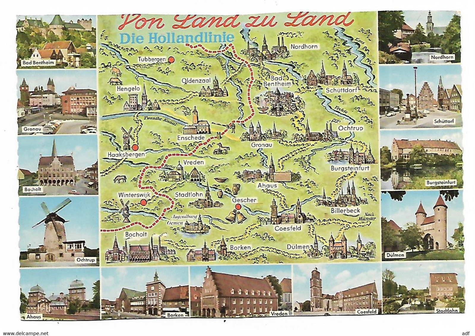 CPSM BAD BENTHEIM, GRONAU, BOCHOLT, OCHTRUP, AHAUS, BORKEN, VREDEN, COESFELD, STADTLOHN, DULMEN, BURGSTEINFURT